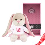 Маленькое фото 4: Игрушка м/н «Зайка Лин» в подар. кор., 20см, кремовый/розовый, №1