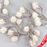 Маленькое фото 3: Гирлянда декоративная заснеженная, 105 см, белый