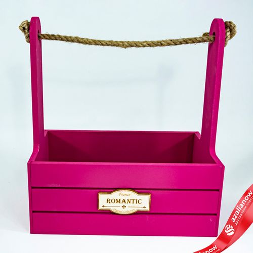 Фото 3: Корзина (дерево), 21х12х23см, бордовый