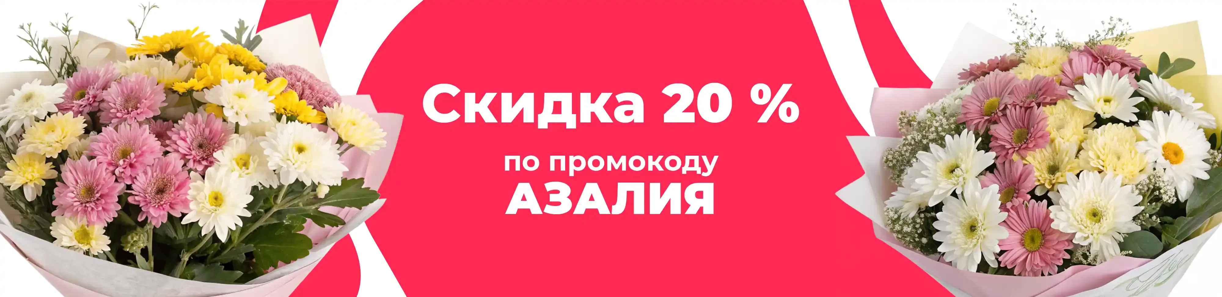 Баннер для рубрики: Хризантемы микс