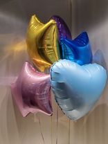 Фото флориста 1: Композиция из 5 шаров с гелием «Микс - 1», сердца и звезды