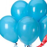 Маленькое фото 2: Композиция из 5 шаров с гелием, 30 см, голубой