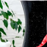 Маленькое фото 3: Ваза «Крапле-черный», d-10 см, h-25,5 см. Сервис доставки цветов AzaliaNow