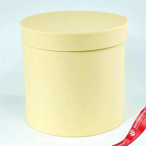 Коробка подарочная, круглая, D30xH30 см, кремовый