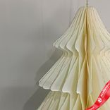 Маленькое фото 4: Украшение подвесное «Елочка» (бумага), D18х22см, кремовый