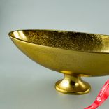 Маленькое фото 5: Блюдо на ножке (металл), 28х10xH10см, золотой