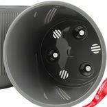 Маленькое фото 3: Кашпо со вставкой «Росси» (пластик), D14,5xH13см, 1,9л, серый