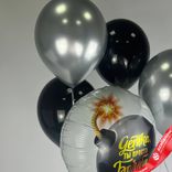 Маленькое фото 2: Композиция из 5 шаров с гелием «Детка, ты просто Бомба», вар. 5