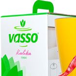 Маленькое фото 4: Горшок (Кашпо) с автополивом «Kalika Tondo», пластик, D17,3x26,5см, желтый