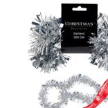 Маленькое фото 4: Гирлянда «Мишура» (пластик), 3м, серебряный