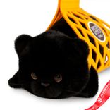 Маленькое фото 3: Игрушка м/н «Кот Барсик» в сумке, 35см, черный