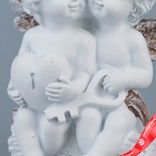 Маленькое фото 5: Сувенир «Ангелочки с сердцем» (полирезин), H10,5х7,5х7см, белый