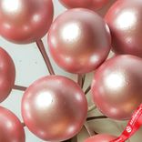 Маленькое фото 5: Набор шариков на вставках 12шт., D2xL11см, розовый