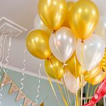 Маленькое фото 2: Композиция из 16 шаров с гелием «День рождения»