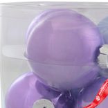 Маленькое фото 5: Набор шаров 6шт. в тубе (стекло), D8см, в асс., сиреневый, вид 1