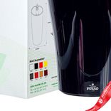 Маленькое фото 5: Горшок (Кашпо) с автополивом «Kalika Tondo», пластик, D17,3x26,5см, черный