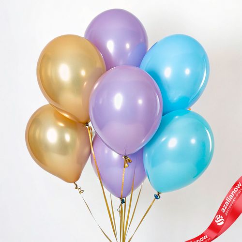 Композиция из 7 шаров с гелием, 30 см, вар.13