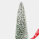 Маленькое фото 4: Ель искусственная заснеженная в кашпо, Н97х19х19см, зеленый/белый