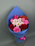 Фото флориста 2: Акция! Букет из роз, хризантемы и герберы «Благодарю тебя»