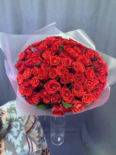 Фото флориста 1: Большой букет роз