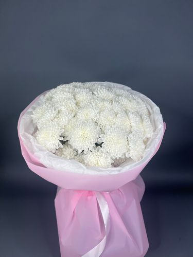 Фото флориста 1: Белые хризантемы