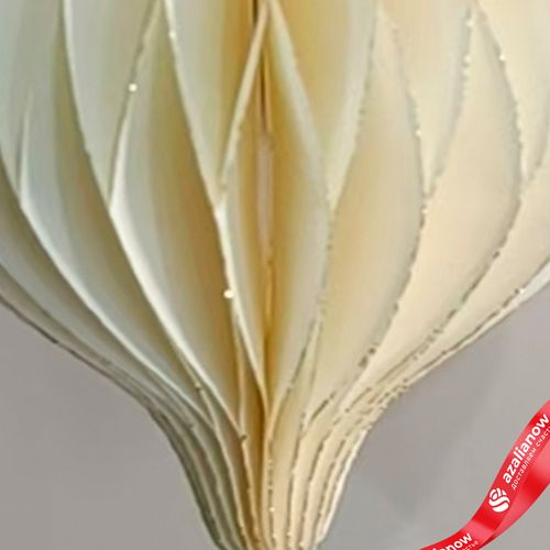 Фото 5: Украшение подвесное «Юла» (бумага), D8х10см, кремовый