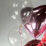 Маленькое фото 4: Композиция из 6 шаров с гелием «С Днем Рождения (симфония роз)»