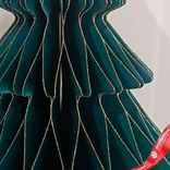 Маленькое фото 3: Украшение подвесное «Елочка» (бумага), D18х22см, темно-зеленый