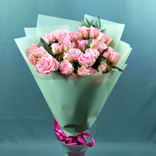 Фото флориста 6: Розовые розы