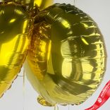 Маленькое фото 5: Композиция из 5 шаров с гелием, золотой, черный