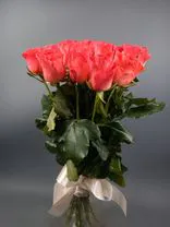 Фото флориста 3: 15 коралловых роз 60 см, Россия