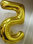 Фото флориста 1: Шар с гелием «Цифра - 5», 102 см., золото