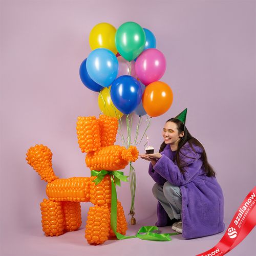 Композиция из 11 шаров с гелием, 30 см, ассорти