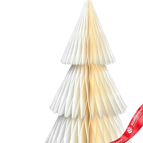 Фото 2: Сувенир «Елочка» (бумага), D18х25см, кремовый