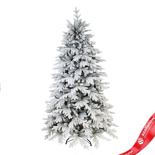 Ель искусственная заснеженная «Кремлевская» (PVC+PE), 2,1м, белый