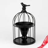 Маленькое фото 1: Клетка на подставке (металл), Н29х12х12см, цв. в асс.