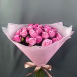 Фото флориста 5: Розовые кустовые пионовидные розы в упаковке, 7 шт.