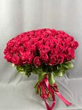 Фото флориста 1: Акция! Букет из 101 красной розы, 40 см, Россия