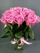 Фото флориста 1: 23 розовых розы высшего сорта