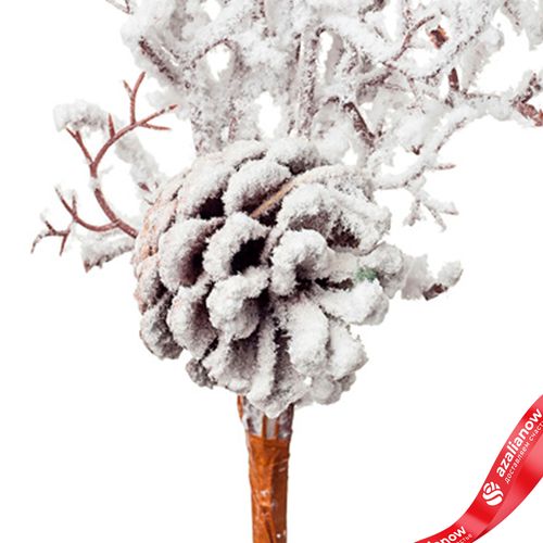 Фото 5: Ветка кедровая заснеженная, 36см