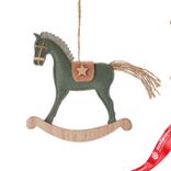 Маленькое фото 4: Украшение подвесное «Лошадка» (текстиль), 16х15,5х2,5см, цв. в асс.