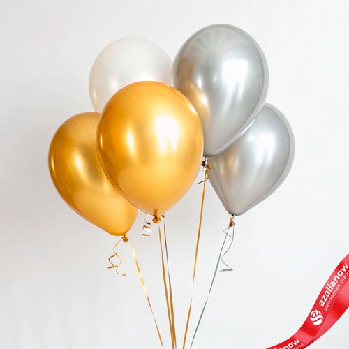 Композиция из 5 шаров с гелием, 30 см, вар.12