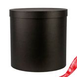 Маленькое фото 1: Коробка подарочная круглая, D30xH30 см, черный