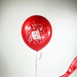 Маленькое фото 2: Шар с гелием «1 Сентября. Здравствуй школа», красный, 30 см