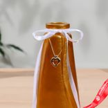 Маленькое фото 3: Ваза "Волшебные мгновения" золотой d-3,5см 7,5(дно)х15см. Сервис доставки цветов AzaliaNow