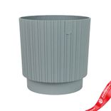 Маленькое фото 1: Кашпо «Мика ЭКО» (пластик), D12xH12см, 1л, серый