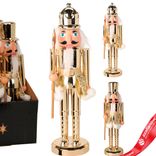 Маленькое фото 4: Сувенир «Щелкунчик» (дерево), 28,5х8х8см, в асс., золотой