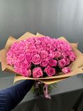 Фото флориста 1: Букет из 101 розовой розы, 50 см, Россия