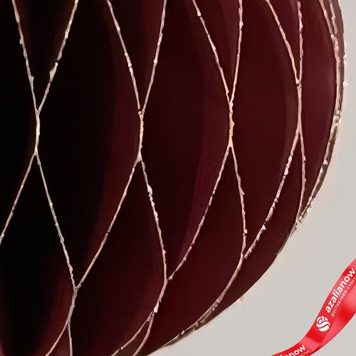 Фото 5: Украшение подвесное «Шар» (бумага), D10см, темно-красный