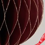 Маленькое фото 5: Украшение подвесное «Шар» (бумага), D10см, темно-красный
